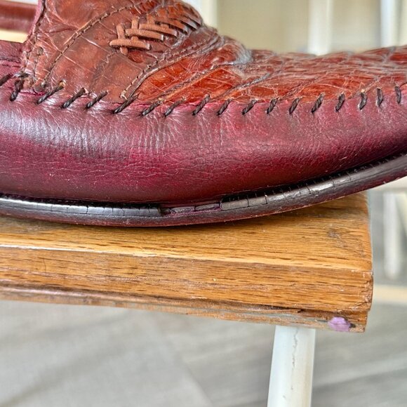 Florsheim Imperial Genuine Caiman Alligator Leather Loafer (size 10) - Picture 10 of 12